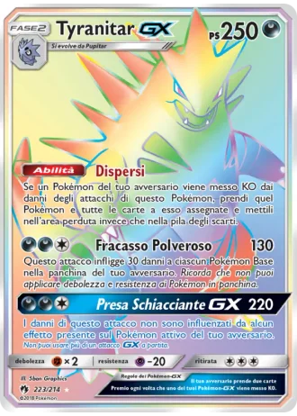 Tyranitar GX #223/214 — Tuoni Perduti