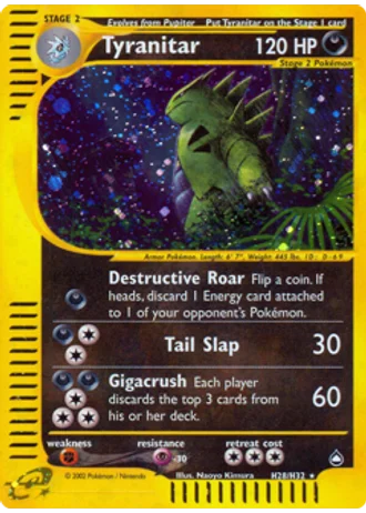Tyranitar H28 — Aquapolis