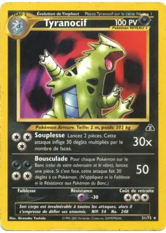 Tyranocif #31/75 — Neo Discovery