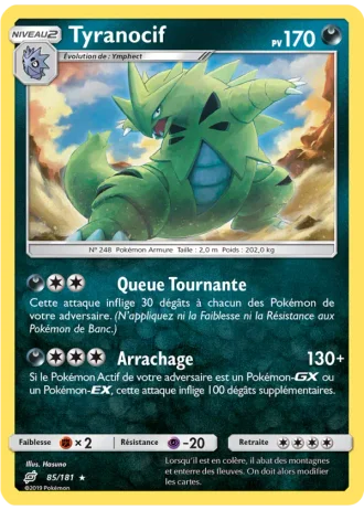 Tyranocif #85/181 — Duo de Choc