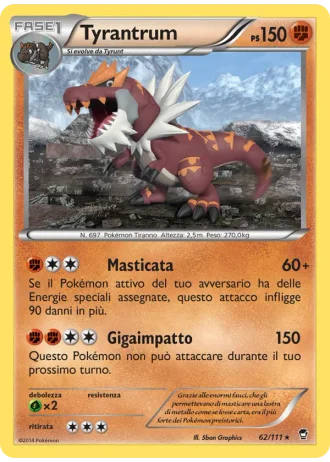 Tyrantrum #62/111 — Colpi Furiosi