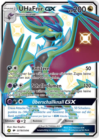 UHaFnir GX SV78/94 — Schillernde Schatzkammer (Verborgenes Schicksal)