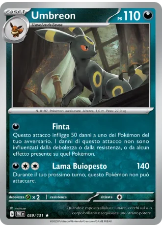 Umbreon #059/131 — Evoluzioni Prismatiche