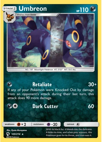 Umbreon #120 — Lost Thunder