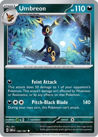 Umbreon #130/197 — Trick or Trade 2024