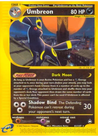 Umbreon #41 — Aquapolis