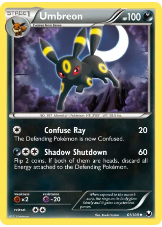 Umbreon #61 — Dark Explorers