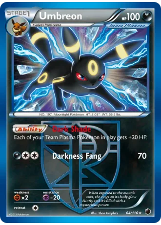 Umbreon #64 — Plasma Freeze
