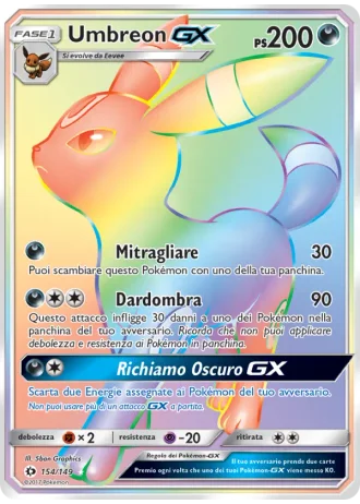 Umbreon GX #154 — Sole e Luna