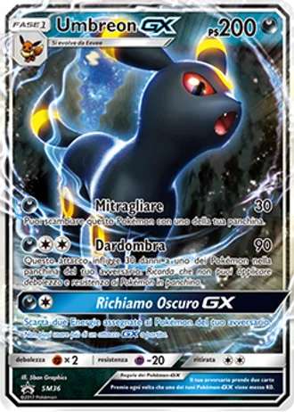Umbreon GX SM36 — Sole e Luna Promos