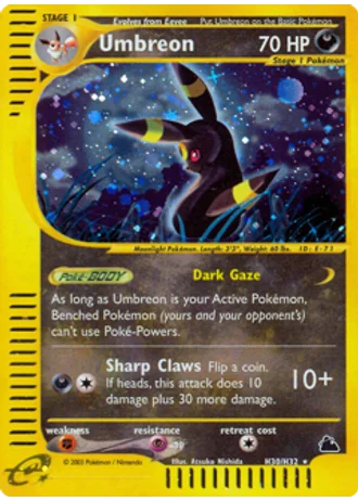 Umbreon #H30 — Skyridge