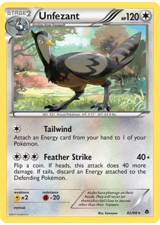 Unfezant #82/98 — Emerging Powers