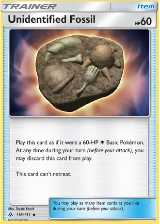 Unidentified Fossil #116/131 — Forbidden Light
