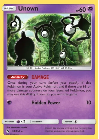 Unown #90 — Lost Thunder