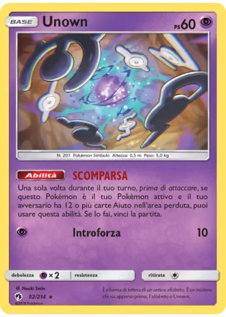 Unown #92/214 — Tuoni Perduti