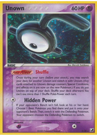 Unown E — Unseen Forces Unown Collection