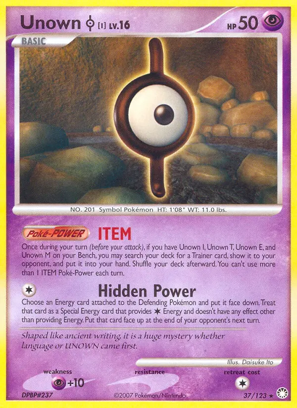 Unown I #37 — Tesori Misteriosi