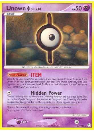 Unown I #37/123 — Tesori Misteriosi