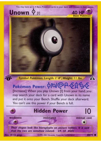 Unown [I] #68 — Neo Discovery