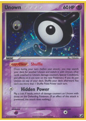 Unown J — EX Forze Segrete Unown