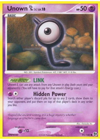 Unown L #91/106 — Incontri Leggendari