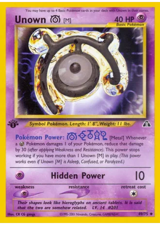 Unown [M] #49 — Neo Discovery