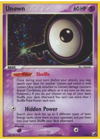 Unown Q — EX Forze Segrete Unown