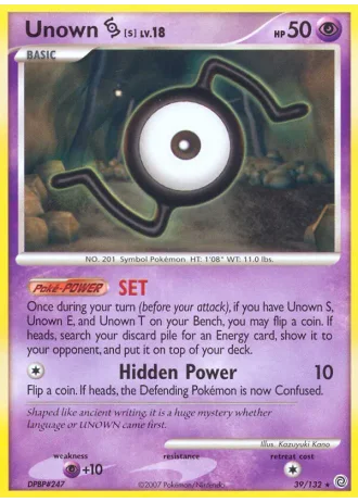 Unown S #39 — Secret Wonders