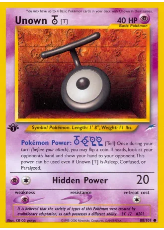 Unown [T] #88 — Neo Destiny