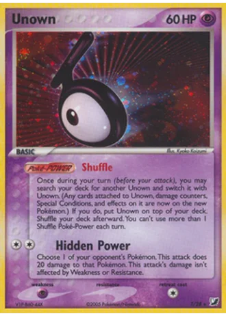 Unown T — Unseen Forces Unown Collection
