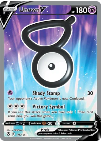 Unown V #176 — Silver Tempest