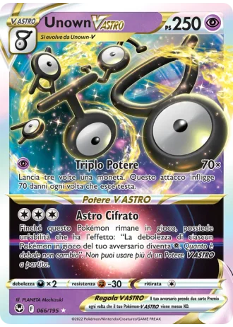 Unown V ASTRO #066 — Tempesta Argentata