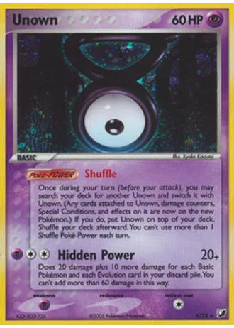 Unown V — EX Forze Segrete Unown