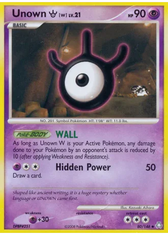 Unown W #80 — Legends Awakened