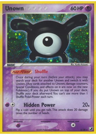 Unown X — Unseen Forces Unown Collection