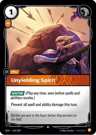Unyielding Spirit #145/298 — Origins