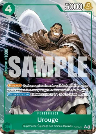 Urouge (OP07-021) (Alternative Art) — ONE PIECE CARD THE BEST vol.2 (PRB02)