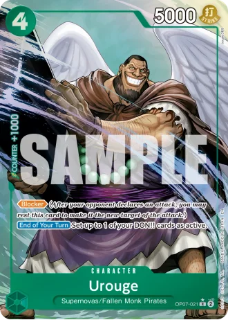 Urouge (OP07-021) (Alternative Art) — One Piece Card The Best Vol.2(PRB02)