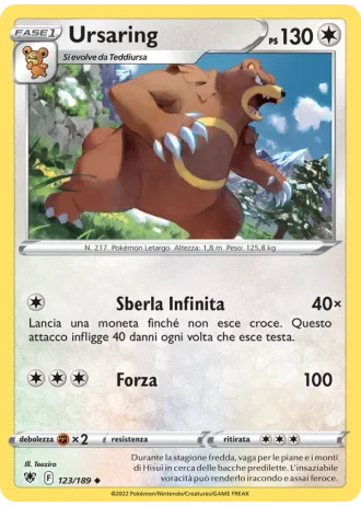 Ursaring #123/189 — Lucentezza Siderale