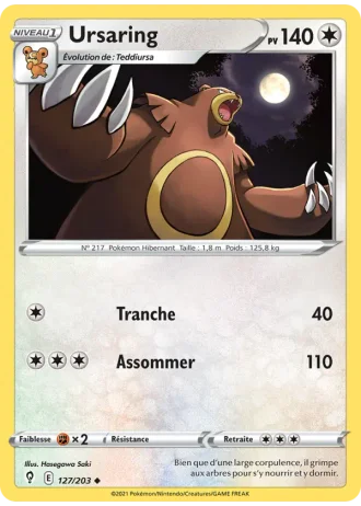 Ursaring #127/203 — Évolution Céleste