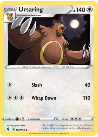 Ursaring #127/203 — Evolving Skies