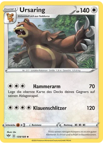 Ursaring #139/189 — Flammende Finsternis