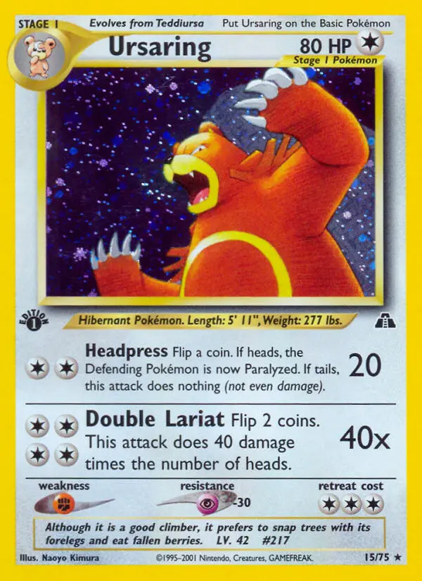 Ursaring #15 — Neo Entdeckung