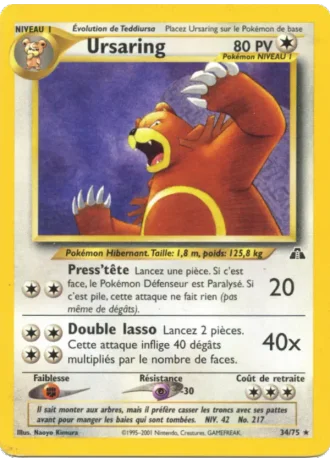 Ursaring #34/75 — Neo Discovery
