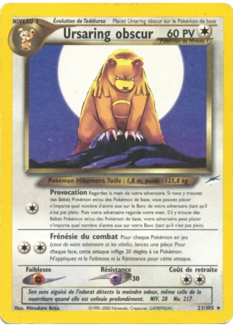 Ursaring obscur (première édition) #21/105 — Neo Destiny (1ère Édition)