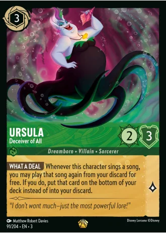 Ursula - Deceiver of All #91/204 — Into the Inklands
