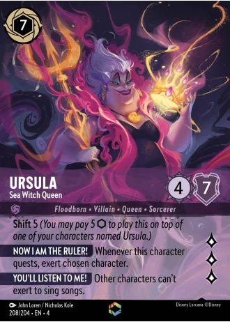 Ursula - Sea Witch Queen #208/204 — Ursula's Return