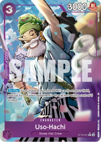 Uso-Hachi (ST18-001) (Alternative Art) — One Piece Card The Best Vol.2(PRB02)