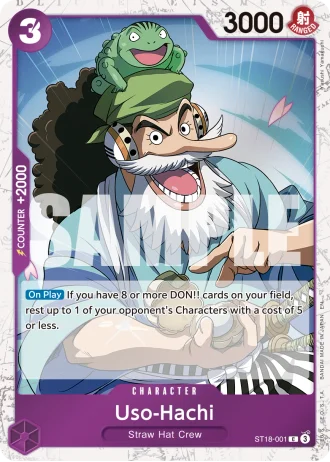 Uso-Hachi (ST18-001) (Pirate Foil) — One Piece Card The Best Vol.2(PRB02)