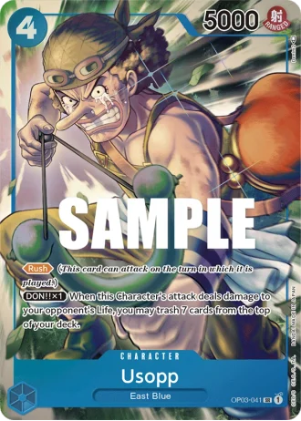 Usopp (OP03-041) (Alternative Art) — Pillars of Strength (OP03)